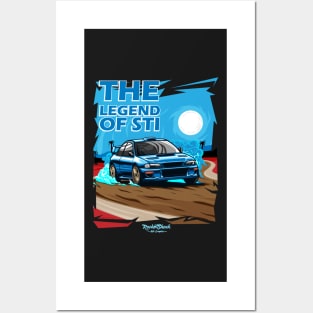 WRX sti legend illustration Posters and Art